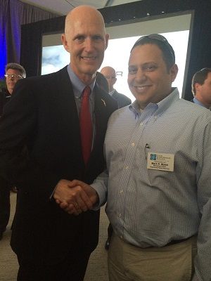 Mark Malek and Governor Rick Scott