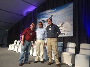 Mark Malek, Dan Pierron and Governor Rick Scott